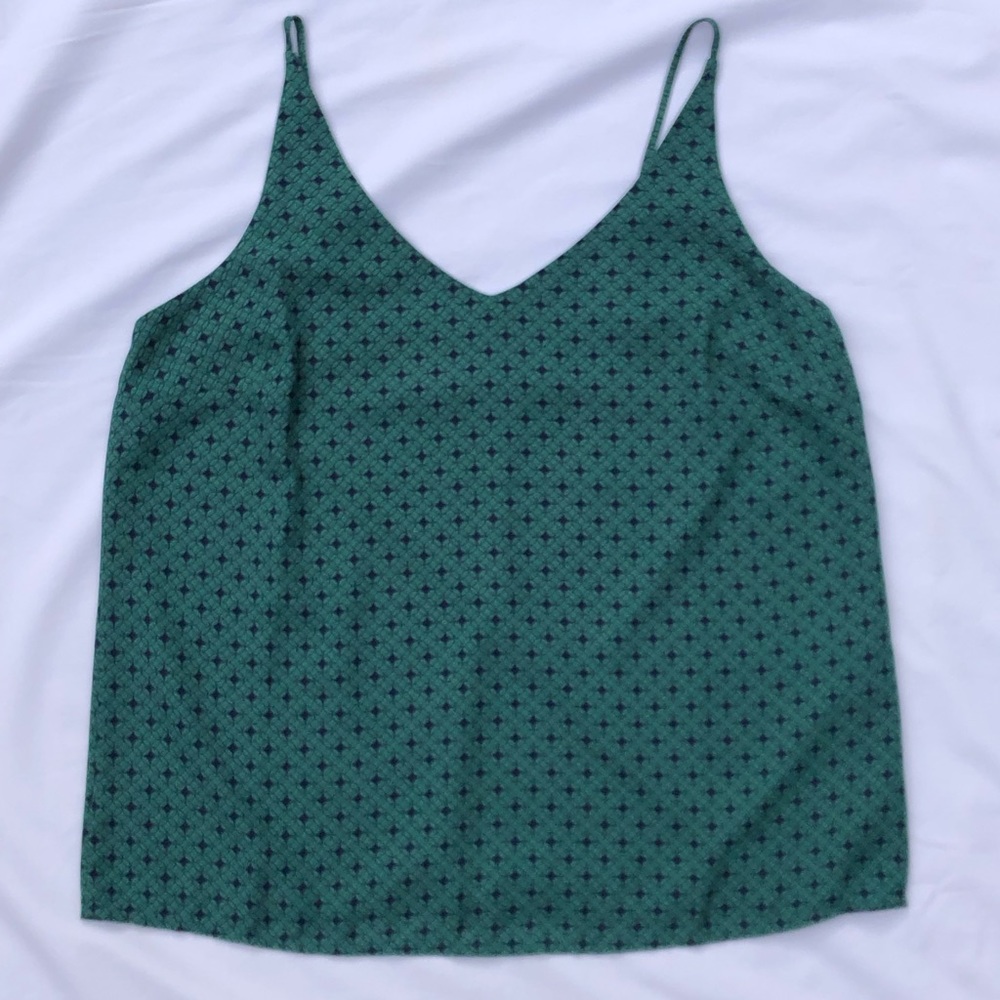 Banana Republic camisole, green pattern, size medium